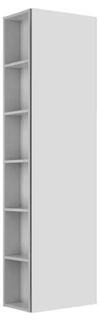 Keuco HS Seitenregal links X-Line 33131, 1-trg. Anschl. r. 480x1750x300mm vulk.