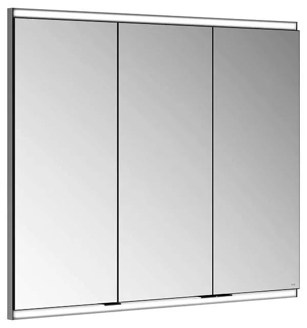 Keuco Royal Modular 2.0 SPS, bel. 80031, Einb,1Steckd/USB,sb-elox,900x700x120mm