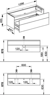 Keuco WTU Royal Reflex 34080, 1 Auszug, anthrazit/anthrazit – Bild 2
