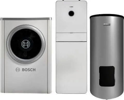 BOSCH Luftwärmepumpen-Paket BOPA CS702 CS7001iAW 7 OR-S, AWMB 9, WH 290 LP1 B