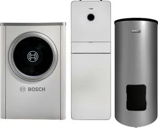 BOSCH Luftwärmepumpen-Paket BOPA CS703 CS7001iAW 9 OR-S, AWMB 9, WH 290 LP1 B