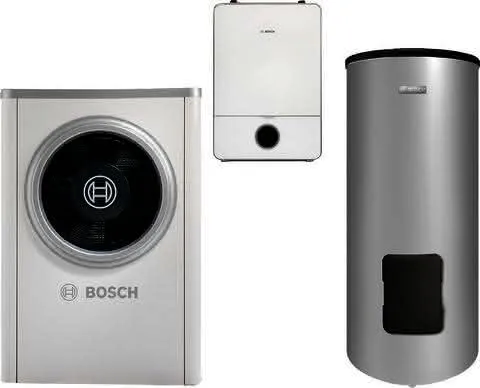 BOSCH Luftwärmepumpen-Paket BOPA CS722 CS7001iAW7OR-S, AWB9, WH290, BH200-5