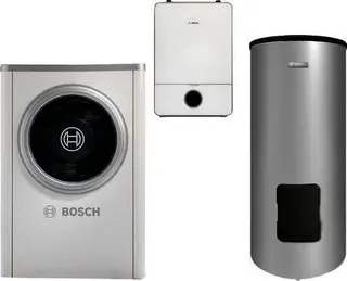 BOSCH Luftwärmepumpen-Paket BOPA CS722 CS7001iAW7OR-S, AWB9, WH290, BH200-5