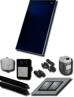Wolf Paket 2 Kollektoren TopSon F3-1 Aufdach, Solarmodul SM1-2, SEM-2 300