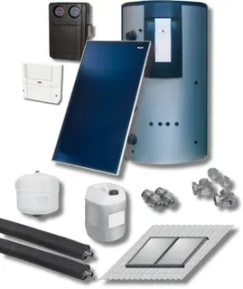 Wolf Sonnenpaket 5 Kollektoren F3-1 Aufdach, Solarmodul SM2-2,BSP-800