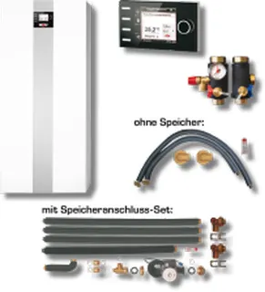Wolf Paket Ölbrennwert COB-2-40 B30 Mischerkr., Anschluss-Set Speicher, BM-2