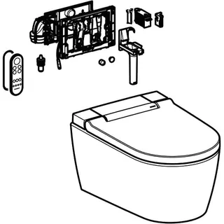 Geberit AquaClean Sela WC-Komplettanlage WWC, DuoFresh, weiß – Bild 3