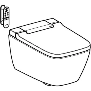 Geberit AquaClean Sela Square WC-Komplettanlage Wand-WC, glanzchrom – Bild 3