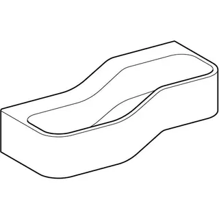 Geberit Bambini Spiel-/Waschlandschaft B:90cm 2 Waschpl., tieferes B links, ohne Hahnloch, weiß – Bild 3