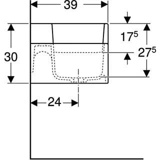 Geberit Bambini Spiel-/Waschlandschaft B:90cm 2 Waschpl., tieferes B links, 2 Hahnloch, rot – Bild 4