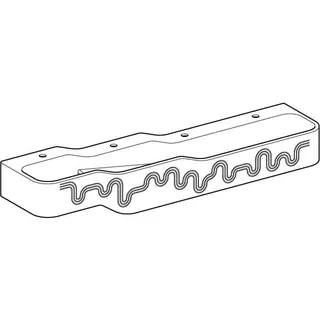 Geberit Bambini Spiel/Waschlandschaft B:180cm 4 Waschpl., tieferes B rechts, 4 Hahnloch, rot – Bild 3