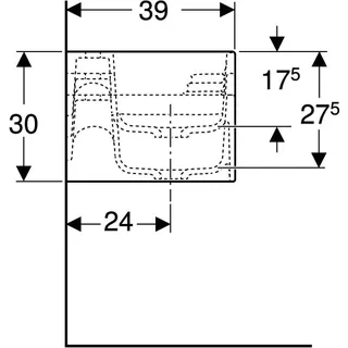 Geberit Bambini Spiel/Waschlandschaft B:140cm 3 Waschpl., tieferes B rechts, 3 Hahnloch, rot – Bild 5