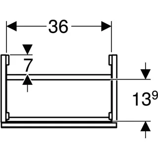 HWB-US 392x539x246mm design4YOU, Eiche – Bild 5