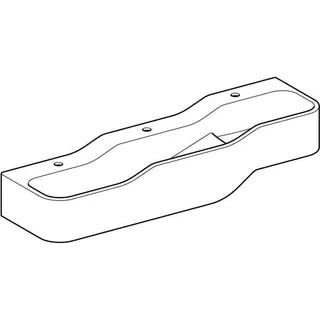 Geberit Bambini Spiel/Waschlandschaft B:140cm 3 Waschpl., tieferes B links, 3 Hahnloch, weiß – Bild 4