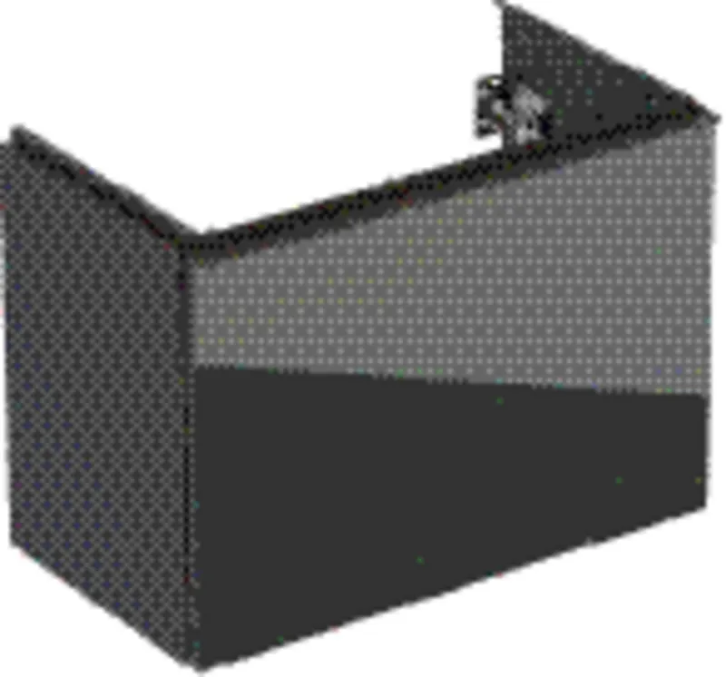 Waschtisch-US 740x535x415mm, verkürzt design4YOU, K: lava matt, F: Glas lava