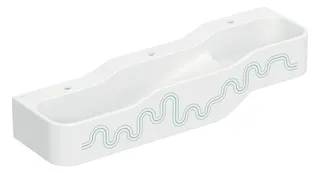 Geberit Bambini Spiel/Waschlandschaft B:140cm 3 Waschpl., tieferes B links, 3 Hahnloch, grün – Bild 2