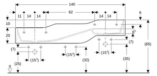 Geberit Bambini Spiel/Waschlandschaft B:140cm 3 Waschpl., tieferes B links, 3 Hahnloch, grün – Bild 4