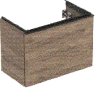 Waschtisch-US 740x535x415mm, verkürzt design4YOU, Nussbaum