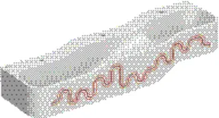 Geberit Bambini Spiel/Waschlandschaft B:140cm 3 Waschpl., tieferes B links, 3 Hahnloch, rot