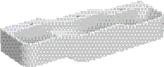 Geberit Bambini Spiel/Waschlandschaft B:140cm 3 Waschpl., tieferes B rechts, 3 Hahnloch, weiß