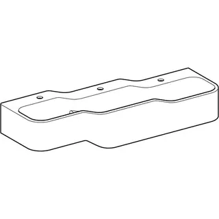 Geberit Bambini Spiel/Waschlandschaft B:140cm 3 Waschpl., tieferes B rechts, 3 Hahnloch, weiß – Bild 3