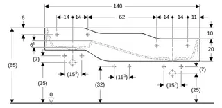 Geberit Bambini Spiel/Waschlandschaft B:140cm 3 Waschpl., tieferes B rechts, 3 Hahnloch, grün – Bild 3