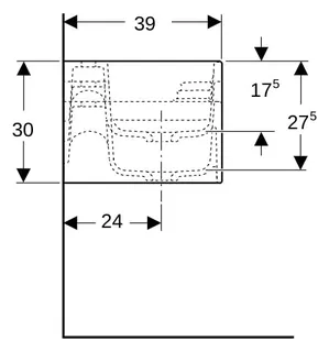 Geberit Bambini Spiel/Waschlandschaft B:140cm 3 Waschpl., tieferes B rechts, 3 Hahnloch, grün – Bild 4