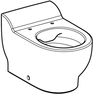 Geberit Bambini SWC für Kinder, Tiefspüler Rimfree, H:30cm, weiß, KeraTect – Bild 3
