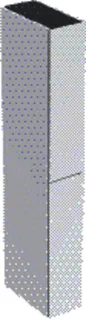 GE Hochschrank mit zwei Auszügen 24x180x48cm, weiß matt