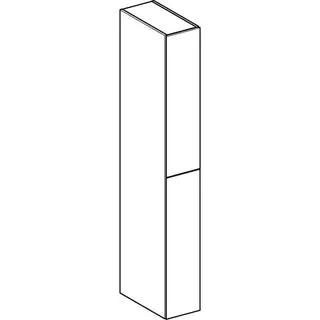 Geberit Hochschrank mit zwei Auszügen 24x180x48cm, Eiche – Bild 3