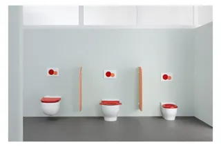 Geberit Bambini WC-Sitz für Kinder karminrot – Bild 2