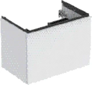 Waschtisch-US 740x541x475mm design4YOU, weiß matt – Bild 2