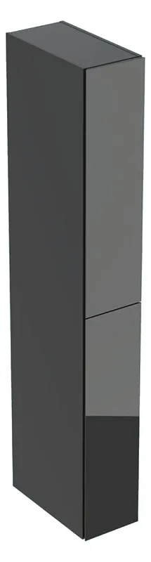 Geberit Hochschrank mit zwei Auszügen 24x180x48cm, lava matt/Glas lava