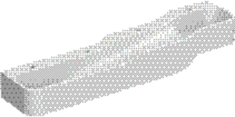 Geberit Bambini Spiel/Waschlandschaft B:180cm 4 Waschpl., tieferes B links, 4 Hahnloch, weiß