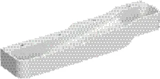 Geberit Bambini Spiel/Waschlandschaft B:180cm 4 Waschpl., tieferes B links, 4 Hahnloch, weiß