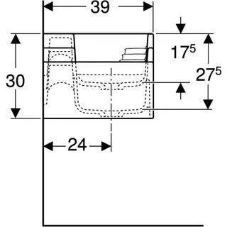 Geberit Bambini Spiel/Waschlandschaft B:180cm 4 Waschpl., tieferes B links, ohne Hahnloch, weiß – Bild 4