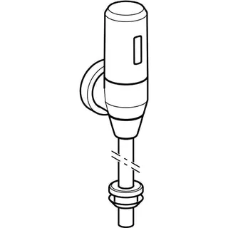 Geberit DrSp. f. Urinal mit elektron. Spül IR Batteriebetrieb, Aufputz – Bild 3