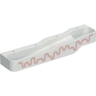 Geberit Bambini Spiel/Waschlandschaft B:180cm 4 Waschpl., tieferes B links, 4 Hahnloch, rot