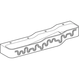 Geberit Bambini Spiel/Waschlandschaft B:180cm 4 Waschpl., tieferes B links, 4 Hahnloch, rot – Bild 3