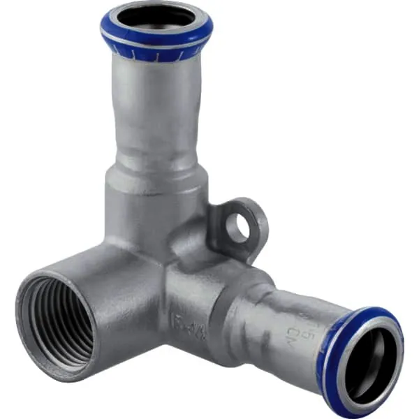 Geberit Mapress Edelstahl Eckanschlusswinkel 90Gr d18-Rp1/2, L:6,2cm