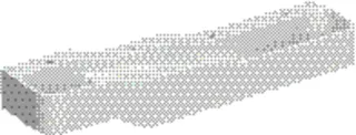Geberit Bambini Spiel/Waschlandschaft B:180cm 4 Waschpl., tieferes B rechts, 4 Hahnloch, weiß – Bild 2