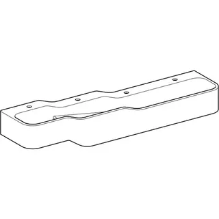 Geberit Bambini Spiel/Waschlandschaft B:180cm 4 Waschpl., tieferes B rechts, 4 Hahnloch, weiß – Bild 3