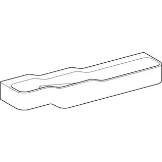 Geberit Bambini Spiel/Waschlandschaft B:180cm 4 Waschpl., tieferes B rechts, ohne Hahnloch, weiß – Bild 3