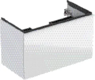 Waschtisch-US 888x541x475mm design4YOU, K: weiß hgl, F: Glas weiß