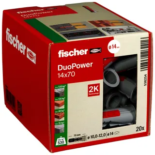 Dübel DuoPower 14x70 LD Paket mit 20 Stück – Bild 2