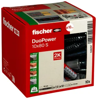 Dübel DuoPower 10x80 S LD Paket mit 10 Stück
