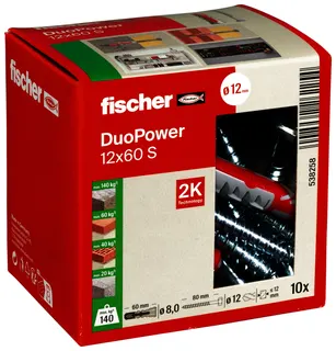 Dübel DuoPower 12x60 S LD Paket mit 10 Stück – Bild 2