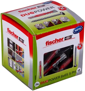 Dübel DuoPower 8x65 S PH LD Paket mit 25 Stück
