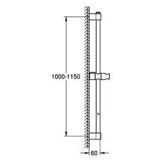 GROHE Brausestange Tempesta 26971_1 1150mm chrom – Bild 5