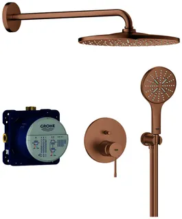 GROHE UP-Duschsystem Essence 25287 2 WU KB RSH Mono 310 warm sunset gebürstet